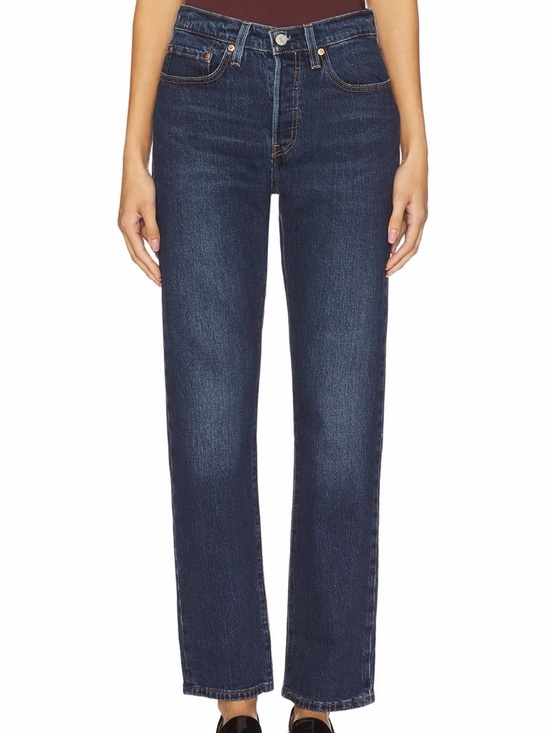 Levi's Denim - Levi’s 501 Straight Leg Jean in Dark Blue